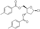 structure of CAS# 3601-89-6, 1-氯-3,5-二-O-对甲苯甲酰基-2-脱氧-D-呋喃核糖