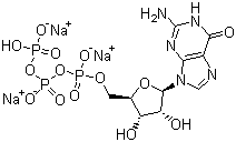 structure of CAS# 36051-31-7, 鸟苷-5'-三磷酸三钠盐