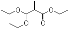 CAS # 36056-90-3, 3,3-Diethoxy-2-methylpropanoic acid ethyl ester, NSC 81012