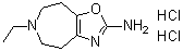 structure of CAS# 36067-72-8, 6-乙基-5,6,7,8-四氢-4H-恶唑并[4,5-d]氮杂卓-2-胺二盐酸盐