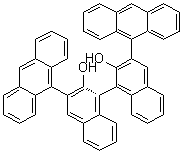 (1R)-3,3'-二-9-蒽基[1,1'-联萘]-2,2'-二醇分子结构 (CAS 361342-49-6)