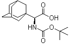 N-叔丁氧羰基-L-金刚烷基甘氨酸分子结构 (CAS 361441-97-6)
