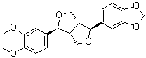 CAS # 36150-23-9, Spinescin, 5-[(1S,3aR,4S,6aR)-4-(3,4-Dimethoxyphenyl)tetrahydro-1H,3H-furo[3,4-c]furan-1-yl]-1,3-benzodioxole, (+)-Demethoxyaschantin, (+)-Kobusin, (+)-Methylpiperitol, (+)-Spinescin, Kobusin, Kubosin, Methylpiperitol, O-Methylpiperitol