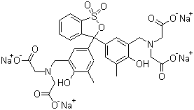 structure of CAS# 3618-43-7, 二甲酚橙四钠盐