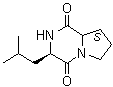 structure of CAS# 36238-67-2, (3R,8aS)-Hexahydro-3-(2-methylpropyl)pyrrolo[1,2-a]pyrazine-1,4-dione