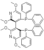 (S)-2,2',6,6'-四甲氧基-4,4'-二(二苯基膦基)-3,3'-联吡啶分子结构 (CAS 362524-23-0)