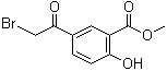 structure of CAS# 36256-45-8, 5-(2-溴乙酰基)-2-羟基苯甲酸甲酯