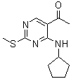 1-[4-(环戊基氨基)-2-(甲硫基)-5-嘧啶基]乙酮分子结构 (CAS 362656-11-9)