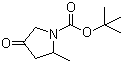 2-甲基-4-氧代-1-吡咯烷羧酸叔丁酯分子结构 (CAS 362706-25-0)