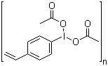structure of CAS# 36290-94-5, 聚[4-二乙酰氧基碘基苯乙烯]