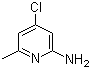 2-氨基-4-氯-6-甲基吡啶分子结构 (CAS 36340-61-1)