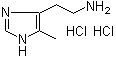 structure of CAS# 36376-47-3, 2-(5-Methyl-4-imidazolyl)ethylamine dihydrochloride