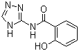 structure of CAS# 36411-52-6, 2-Hydroxy-N-1H-1,2,4-triazol-3-ylbenzamide