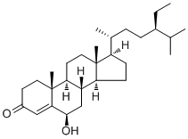 6-羟基豆甾-4-烯-3-酮分子结构 (CAS 36450-02-9)