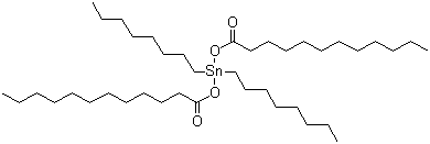 structure of CAS# 3648-18-8, Bis(lauroyloxy)dioctyltin