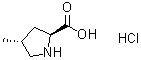 structure of CAS# 365280-18-8, (4R)-4-甲基-L-脯氨酸盐酸盐