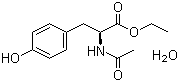 N-乙酰基-L-酪氨酸乙酯单水合物分子结构 (CAS 36546-50-6)