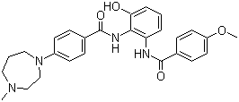 CAS 登录号：365462-23-3, N-[2-羟基-6-(4-甲氧基苯甲酰氨基)苯基]-4-(4-甲基-1,4-二氮杂庚烷-1-基)苯甲酰胺