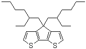 structure of CAS# 365547-20-2, 4,4-二(2-乙基己基)-4H-环戊二烯并[2,1-b:3,4-b']二噻吩