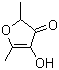 structure of CAS# 3658-77-3, 4-羟基-2,5-二甲基-3(2H)呋喃酮