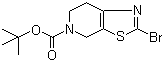 2-溴-6,7-二氢噻唑并[5,4-c]吡啶-5(4H)-羧酸叔丁酯分子结构 (CAS 365996-06-1)