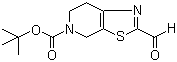 2-甲酰基-6,7-二氢噻唑并[5,4-c]吡啶-5(4H)-甲酸叔丁酯分子结构 (CAS 365996-10-7)