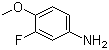structure of CAS# 366-99-4, 3-Fluoro-4-methoxyaniline