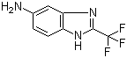 structure of CAS# 3671-66-7, 5-氨基-2-(三氟甲基)苯并咪唑