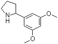 structure of CAS# 367281-01-4, 2-(3,5-二甲氧基苯基)吡咯烷
