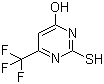 structure of CAS# 368-54-7, 4-羟基-6-(三氟甲基)嘧啶-2-硫醇