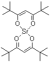 二(2,2,6,6-四甲基-3,5-庚二酮)锶分子结构 (CAS 36830-74-7)