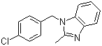 CAS # 3689-76-7, Chlormidazole, 1-[(4-Chlorophenyl)methyl]-2-methylbenzimidazole