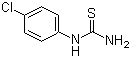 structure of CAS# 3696-23-9, 1-(4-氯苯基)硫脲