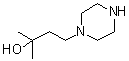 alpha,alpha-二甲基-1-哌嗪丙醇分子结构 (CAS 369626-03-9)