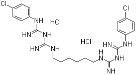 structure of CAS# 3697-42-5, 盐酸氯己定