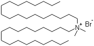 双十八烷基二甲基溴化铵分子结构 (CAS 3700-67-2)