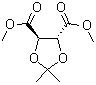 2,3-O-异亚丙基-L-酒石酸二甲酯分子结构 (CAS 37031-29-1)