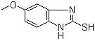 structure of CAS# 37052-78-1, 5-Methoxy-2-mercaptobenzimidazole