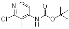 (2-氯-3-甲基吡啶-4-基)氨基甲酸叔丁酯分子结构 (CAS 370864-66-7)