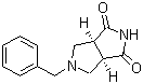 顺式-5-苄基四氢吡咯并[3,4-c]吡咯-1,3(2H,3aH)-二酮分子结构 (CAS 370879-53-1)