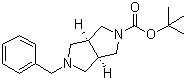 structure of CAS# 370879-56-4, 顺式-5-苄基-2-叔丁氧羰基六氢吡咯并[3,4-c]吡咯