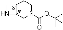 structure of CAS# 370882-99-8, (1R,6S)-3,8-二氮杂双环[4.2.0]辛烷-3-羧酸叔丁酯