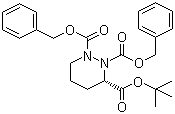 (3S)-四氢-1,2,3-哒嗪三羧酸 3-叔丁酯 1,2-双(苯甲基)酯分子结构 (CAS 370891-25-1)