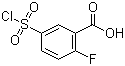 structure of CAS# 37098-75-2, 5-(氯磺酰基)-2-氟苯甲酸