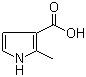2-甲基吡咯-3-羧酸分子结构 (CAS 37102-48-0)