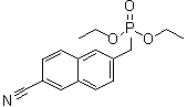 [(6-氰基-2-萘基)甲基]膦酸二乙酯分子结构 (CAS 371222-24-1)