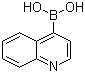 喹啉-4-硼酸分子结构 (CAS 371764-64-6)