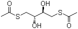 S,S-(2,3-二羟基-1,4-丁二基)二硫代乙酸酯分子结构 (CAS 37180-64-6)