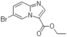 6-溴咪唑并[1,2-a]吡啶-3-羧酸乙酯分子结构 (CAS 372198-69-1)