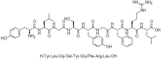 CAS # 372517-46-9, L-Tyrosyl-L-leucylglycyl-L-seryl-L-tyrosylglycyl-L-phenylalanyl-L-arginyl-L-leucine